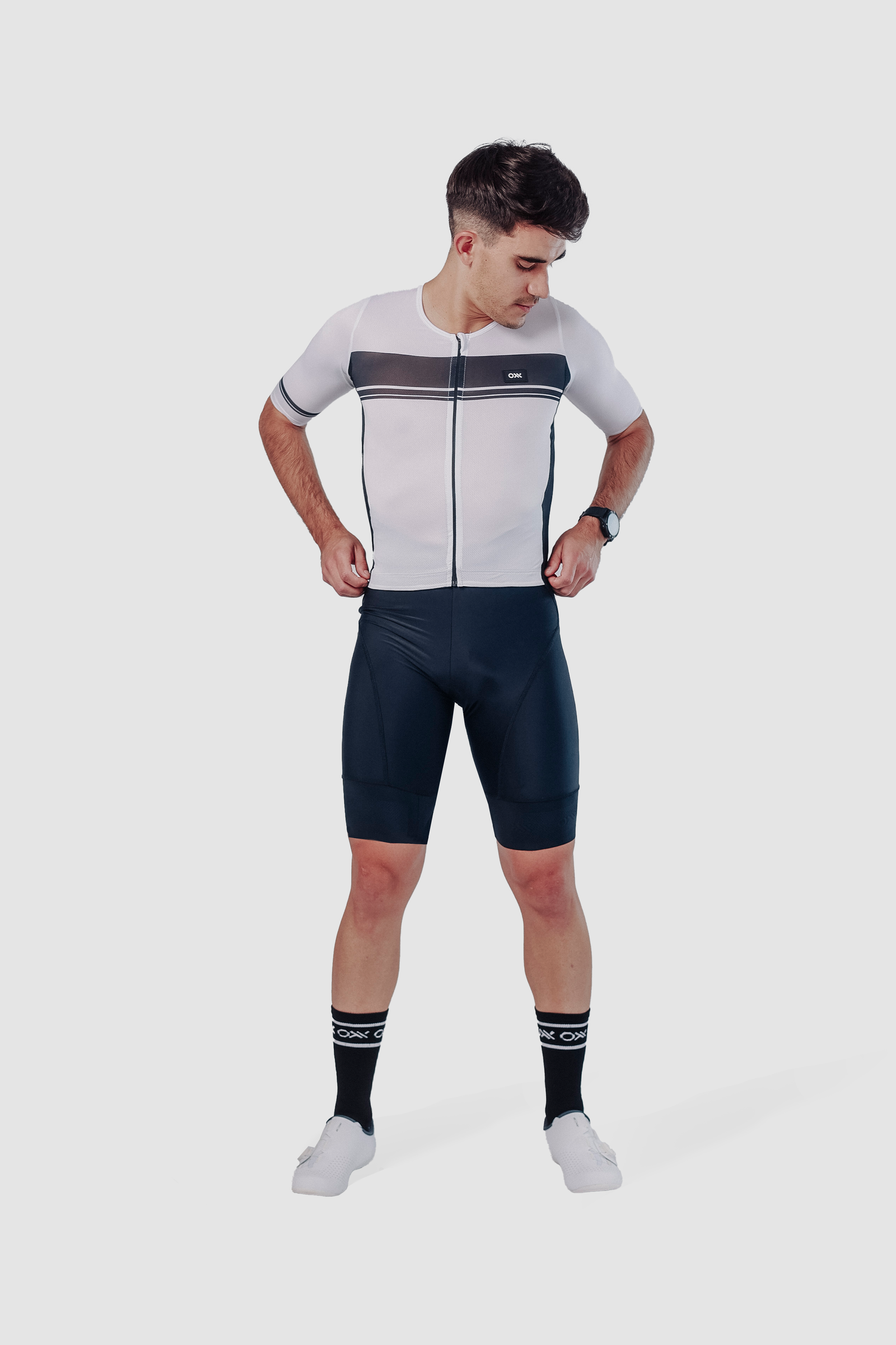 TRISUIT KEA RACE PRO TRIA WHITE LINE SLIM FIT HOMBRE